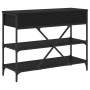 Mesa Consola con cajón Roble Negro 100 x 34,5 x 75 cm Madera en Mesas auxiliares | Comprar online en Foru.es