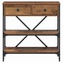Mesa Consola con cajón Marrón 100 x 34,5 x 75 cm Madera en Mesas auxiliares | Comprar online en Foru.es