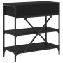 Mesa Consola con cajón Roble Negro 100 x 34,5 x 75 cm Madera en Mesas auxiliares | Comprar online en Foru.es