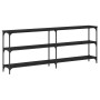 Mesa Consola Roble negro 200 x 29 x 75 cm en Mesas auxiliares | Comprar online en Foru.es