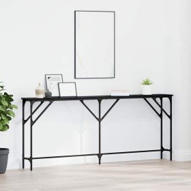 Mesa Consola Roble negro 180 x 23 x 75 cm en Mesas auxiliares | Comprar online en Foru.es