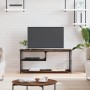 Mueble de TV contrachapada y acero roble ahumado 103x38x46,5 cm de vidaXL, Muebles TV - Ref: Foro24-831825, Precio: 51,78 €, ...