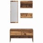 Conjunto de muebles de recibidor con cajón 4 pcs Madera vieja en Bancos para recibidores y almacenamiento | Comprar online en Fo