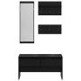 Conjunto de muebles de recibidor con cajón 4 pcs Roble Negro en Bancos para recibidores y almacenamiento | Comprar online en For