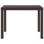 Mesa de comedor de jardín Marrón 100 x 100 x 73 cm en Mesas de jardín | Comprar online en Foru.es