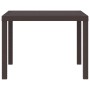 Mesa de comedor de jardín Marrón 100 x 100 x 73 cm en Mesas de jardín | Comprar online en Foru.es