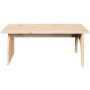 Mesa de Café Natural 80 x 50 x 31 cm Madera maciza de pino en Mesas de centro | Comprar online en Foru.es