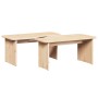 Mesa de Café 2 pcs Natural Madera maciza de pino en Mesas de centro | Comprar online en Foru.es