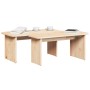 Mesa de Café 2 pcs Natural Madera maciza de pino en Mesas de centro | Comprar online en Foru.es
