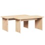 Mesa de Café 2 pcs Natural Madera maciza de pino en Mesas de centro | Comprar online en Foru.es