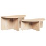Mesa de Café 2 pcs Natural Madera maciza de pino en Mesas de centro | Comprar online en Foru.es