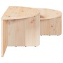 Mesa de Café 2 pcs Natural Madera maciza de pino en Mesas de centro | Comprar online en Foru.es