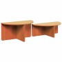 Mesa de Café 2 pcs Marrón cera Madera maciza de pino en Mesas de centro | Comprar online en Foru.es