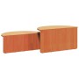 Mesa de Café 2 pcs Marrón cera Madera maciza de pino en Mesas de centro | Comprar online en Foru.es