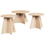 Mesa de Café 3 pcs Natural en Mesas de centro | Comprar online en Foru.es