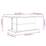 Mesa de centro madera de ingeniería roble Sonoma 102x55,5x40 cm de vidaXL, Mesas de centro - Ref: Foro24-810310, Precio: 42,8...