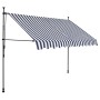 Toldo manual retráctil con LED azul y blanco 250 cm en Toldos | Comprar online en Foru.es