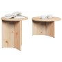Mesa de Café 2 pcs Natural Madera maciza de Pino en Mesas de centro | Comprar online en Foru.es