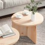 Mesa de Café 2 pcs Natural Madera maciza de Pino en Mesas de centro | Comprar online en Foru.es