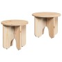 Mesa de Café 2 pcs Natural Madera maciza de Pino en Mesas de centro | Comprar online en Foru.es