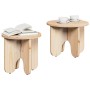 Mesa de Café 2 pcs Natural Madera maciza de Pino en Mesas de centro | Comprar online en Foru.es