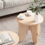 Mesa de Café 2 pcs Natural Madera maciza de Pino en Mesas de centro | Comprar online en Foru.es