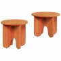 Mesa de Café 2 pcs Marrón cera Madera maciza de Pino en Mesas de centro | Comprar online en Foru.es