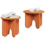 Mesa de Café 2 pcs Marrón cera Madera maciza de Pino en Mesas de centro | Comprar online en Foru.es