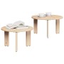 Mesa de Café 2 pcs Natural Madera maciza de Pino en Mesas de centro | Comprar online en Foru.es