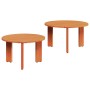 Mesa de Café 2 pcs Marrón cera Madera maciza de Pino en Mesas de centro | Comprar online en Foru.es