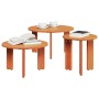 Mesa de Café 3 pcs Marrón cera Madera maciza de pino en Mesas de centro | Comprar online en Foru.es