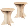 Mesa de Café 2 pcs Natural Madera maciza de pino en Mesas de centro | Comprar online en Foru.es
