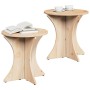 Mesa de Café 2 pcs Natural Madera maciza de pino en Mesas de centro | Comprar online en Foru.es