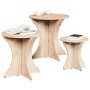 Mesa de Café 3 pcs Natural en Mesas de centro | Comprar online en Foru.es