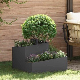 Macetero de Jardín Negro 60 x 60 x 50 cm Acero laminado en frío en Macetas y jardineras | Comprar online en Foru.es
