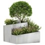 Macetero de Jardín Plateado 60 x 60 x 50 cm Acero Galvanizado en Macetas y jardineras | Comprar online en Foru.es