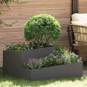 Macetero de Jardín Negro 80 x 80 x 50 cm Acero laminado en frío en Macetas y jardineras | Comprar online en Foru.es