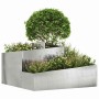 Macetero de Jardín Plateado 80 x 80 x 50 cm Acero inoxidable en Macetas y jardineras | Comprar online en Foru.es