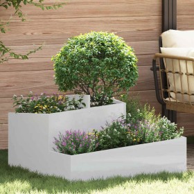 Macetero de Jardín Plateado 80 x 80 x 50 cm Acero Galvanizado en Macetas y jardineras | Comprar online en Foru.es