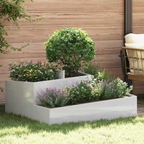 Macetero de Jardín Plateado 100 x 100 x 50 cm Acero inoxidable en Macetas y jardineras | Comprar online en Foru.es
