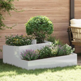 Macetero de Jardín Plateado 100 x 100 x 50 cm Acero Galvanizado en Macetas y jardineras | Comprar online en Foru.es