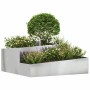 Macetero de Jardín Plateado 100 x 100 x 50 cm Acero Galvanizado en Macetas y jardineras | Comprar online en Foru.es