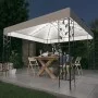 Carpa cenador de jardín con tira de luz LED 3x3 m blanco de vidaXL, Carpas y cenadores - Ref: Foro24-3070311, Precio: 254,10 ...
