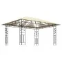 Cenador con mosquitera y tira luz LED crema 4x3x2,73m 180 g/m² de vidaXL, Carpas y cenadores - Ref: Foro24-3070315, Precio: 3...