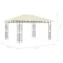 Cenador con mosquitera y tira luz LED crema 4x3x2,73m 180 g/m² de vidaXL, Carpas y cenadores - Ref: Foro24-3070315, Precio: 3...