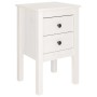 Mesita de noche madera maciza de pino blanco 40x35x61,5 cm de vidaXL, Mesitas de noche - Ref: Foro24-813691, Precio: 61,43 €,...