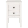 Mesita de noche madera maciza de pino blanco 40x35x61,5 cm de vidaXL, Mesitas de noche - Ref: Foro24-813691, Precio: 61,43 €,...
