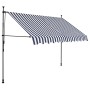 Toldo manual retráctil con LED azul y blanco 300 cm en Toldos | Comprar online en Foru.es