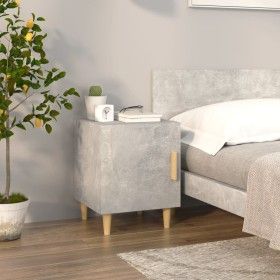 Mesita de noche madera contrachapada gris hormigón de vidaXL, Mesitas de noche - Ref: Foro24-812050, Precio: 38,10 €, Descuen...