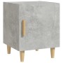Mesita de noche madera contrachapada gris hormigón de vidaXL, Mesitas de noche - Ref: Foro24-812050, Precio: 38,10 €, Descuen...